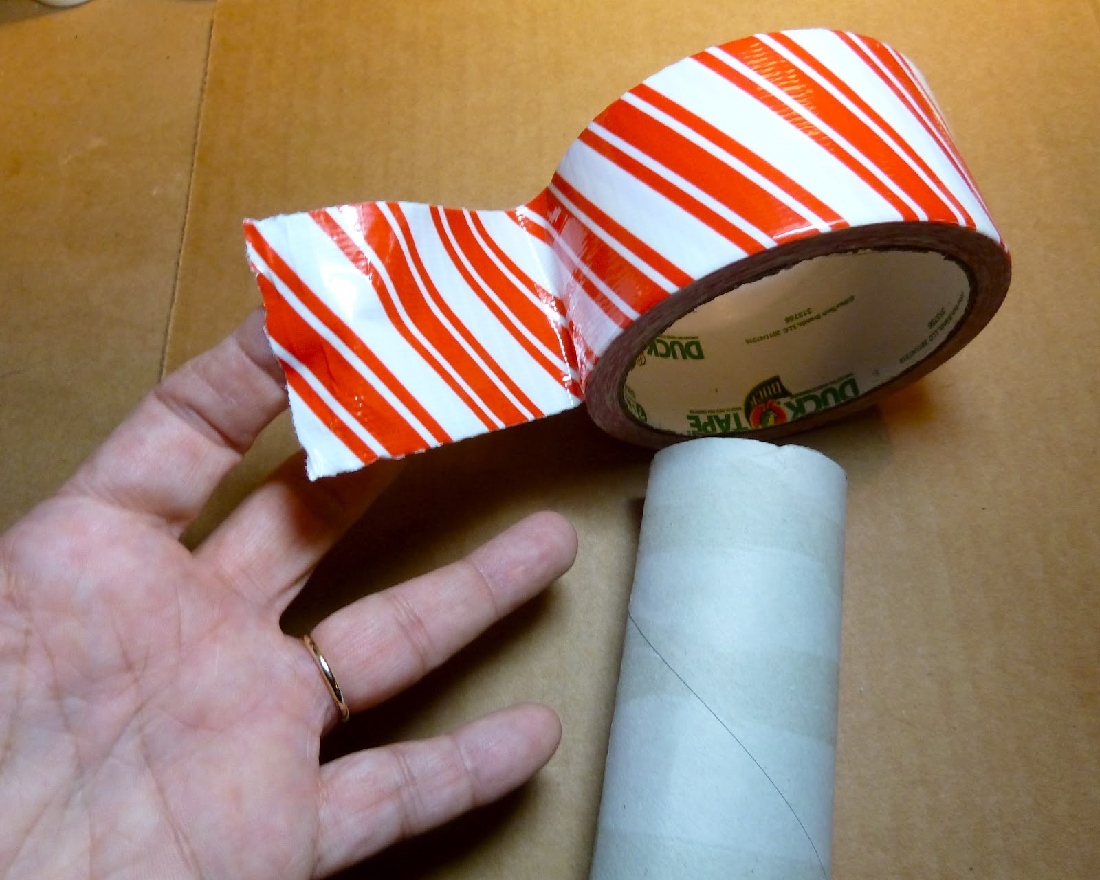 Make it easy crafts Dimensional duct tape Christmas ball ornament