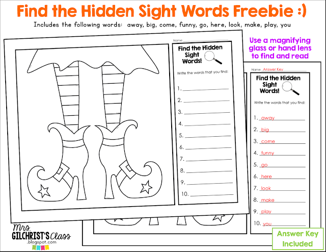 FUN Halloween Activities and FREEBIES :) | Mrs. Gilchrist's Class