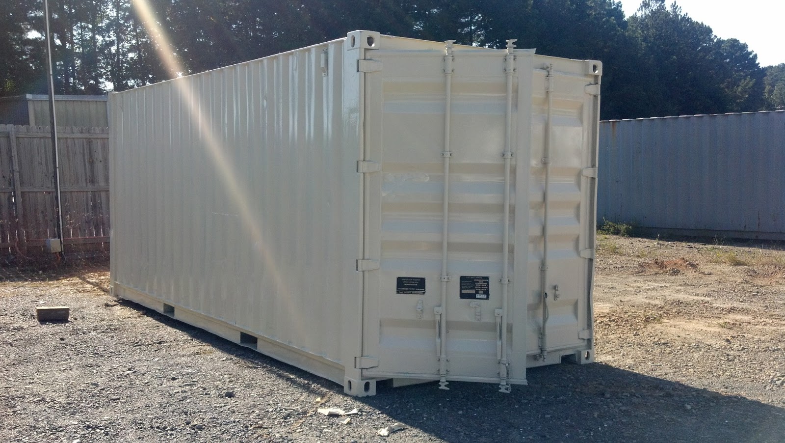 Atlanta Used Shipping Containers and Semi Trailers Painting a Used