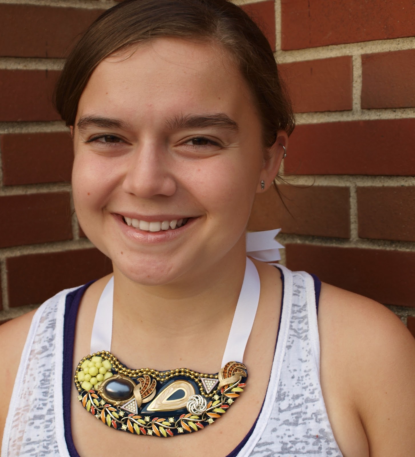 Elemental Carbon Brooch & Costume Jewelry Necklace // DIY