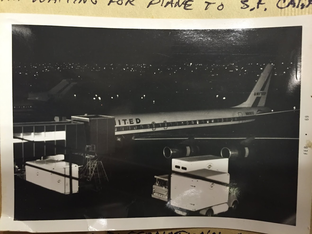 UNITED AIRLINES - MY TROOPS TRANSPORT PLANE LEAVING PORTLAND FOR TRAVIS AIR FORCE BASE TO VIETNAM