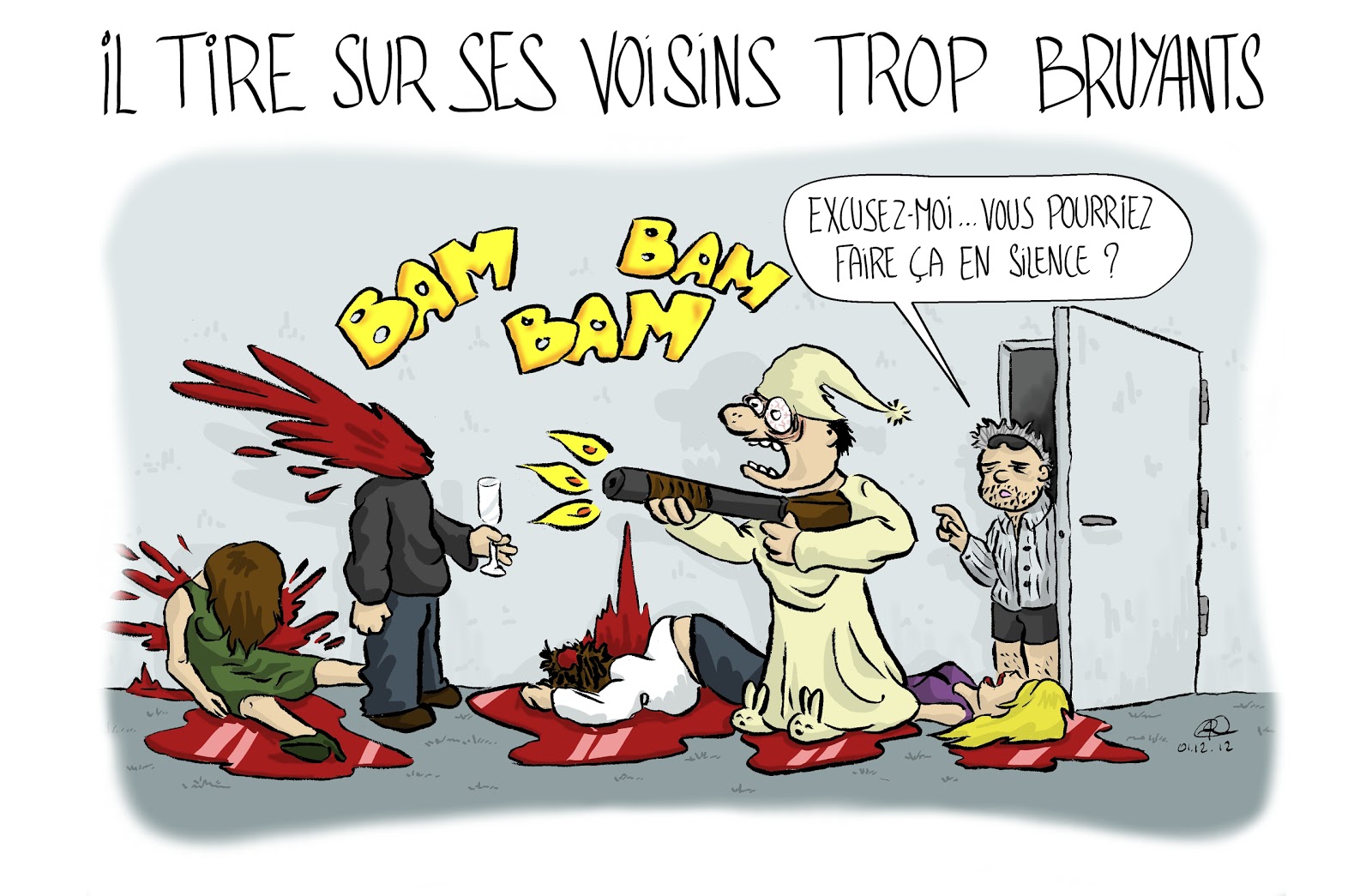 La Planète à Personne Actu il tire sur ses voisins trop bruyants