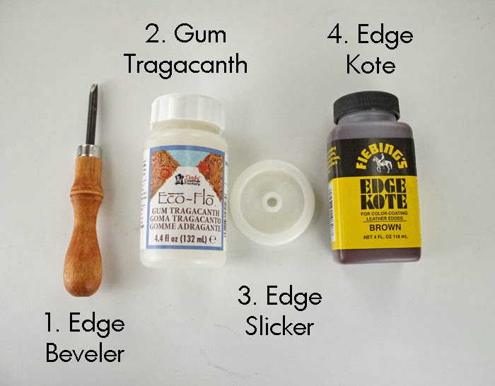 How To Finish Leather Edges and Giveaway! Running With Scissors