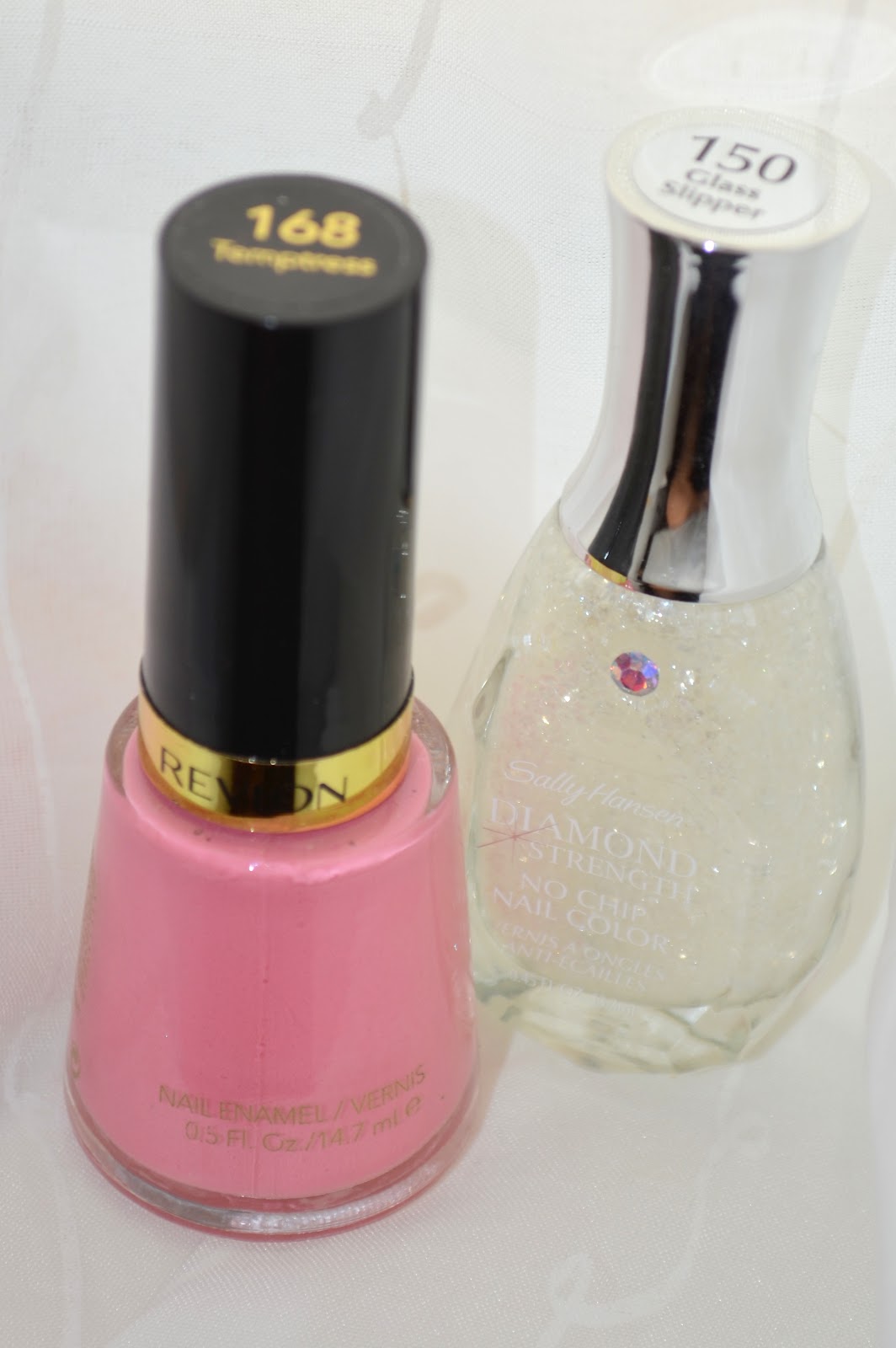 Meet my Polish Meet Revlon Temptress and Sally Hansen Glass Slipper