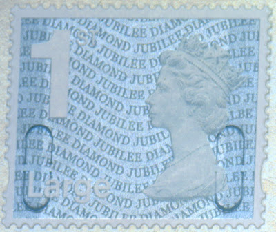 1st class large letter diamond jubilee stamp from business sheets.