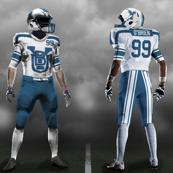 League of Awesomenicity! Letter Fronted Football Uniforms My take!