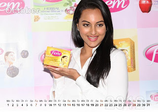 Sonakshi Sinha Calendar 2012 New Year 2012