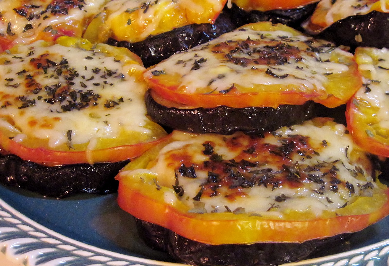 Carolina Sauce Company GrilledEggplant & Tomato Stacks