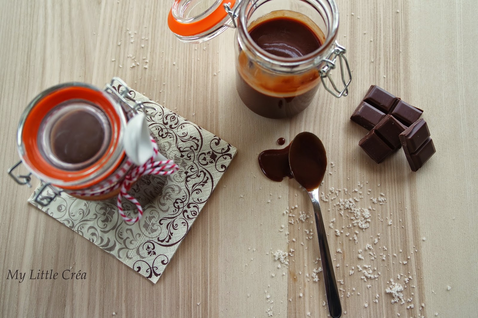 My Little Créa: Pâte à tartiner maison chocolat/caramel beurre salé # Régilait
