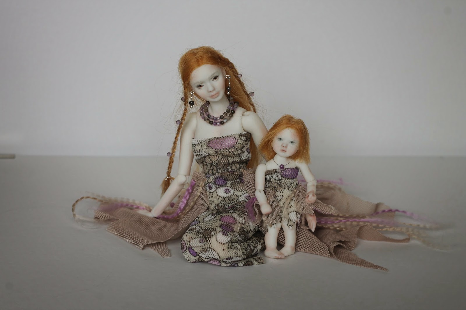 Natasha Yaskova Small porcelain ball jointed dolls 112 scale