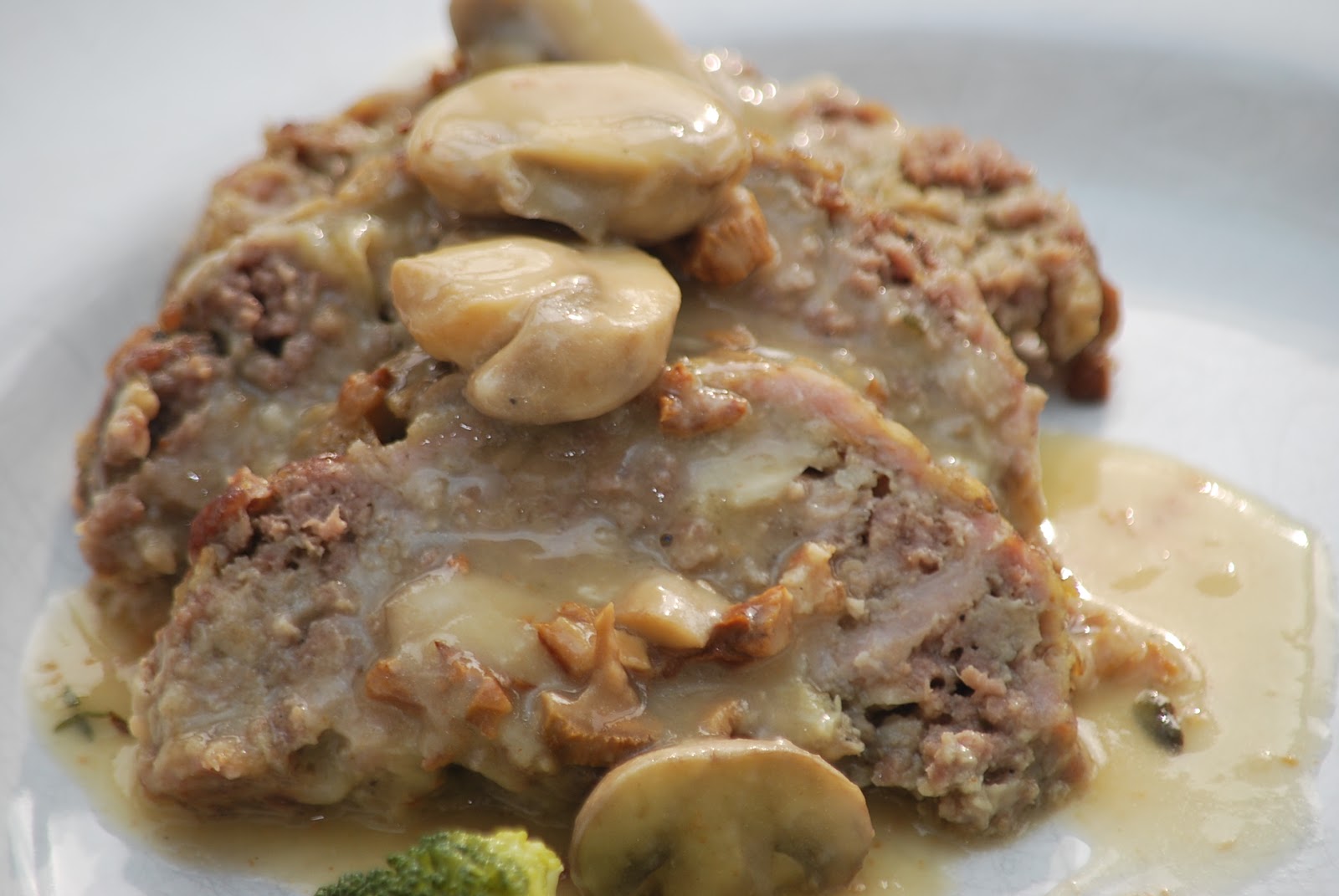 My story in recipes Meatloaf with Mushroom Gravy