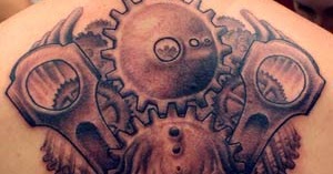 Body Tattoo: Gearhead Tattoo