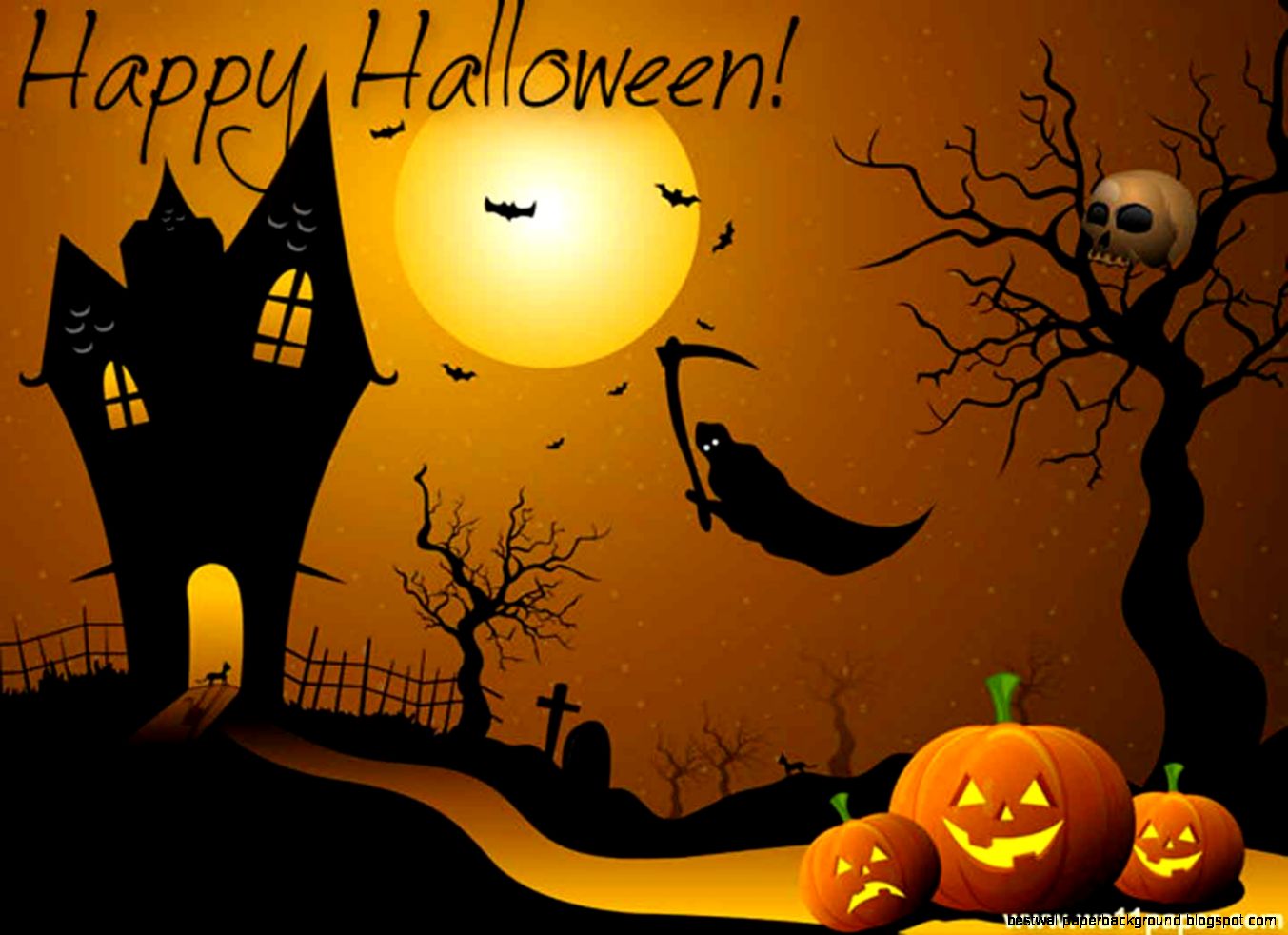 Happy Halloween Orange HD Wallpaper 6475 Wallpaper computer Happy Halloween Orange HD Wallpaper 6475 Wallpaper computer