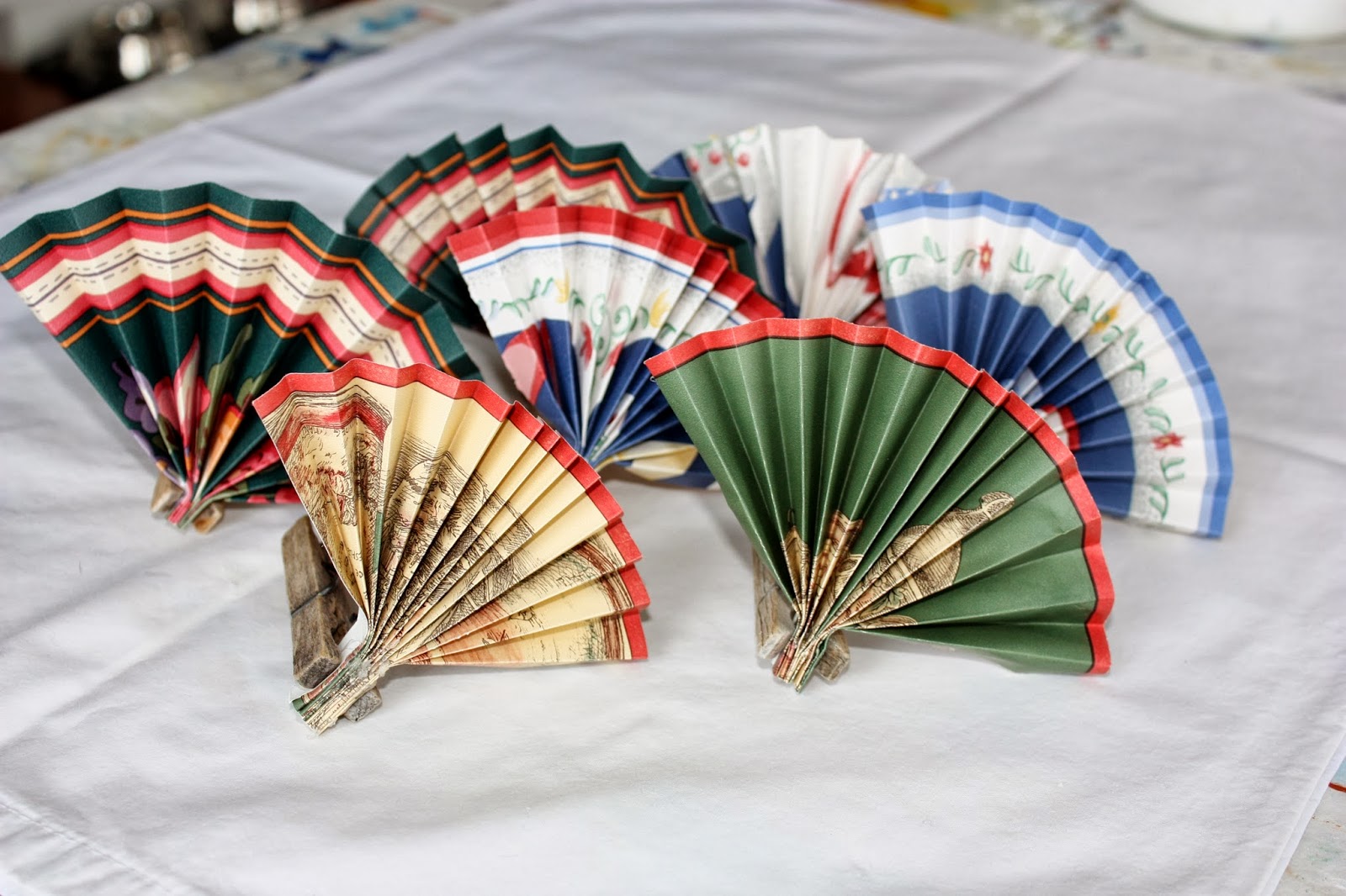 Artsybuildinglady Victorian Fan Christmas Ornaments