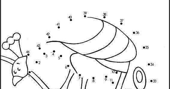 COLOREA TUS DIBUJOS: Dibujo de Pavo Real para formar uniendo puntos y
