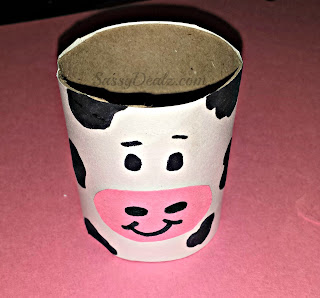 cow toilet paper roll craft