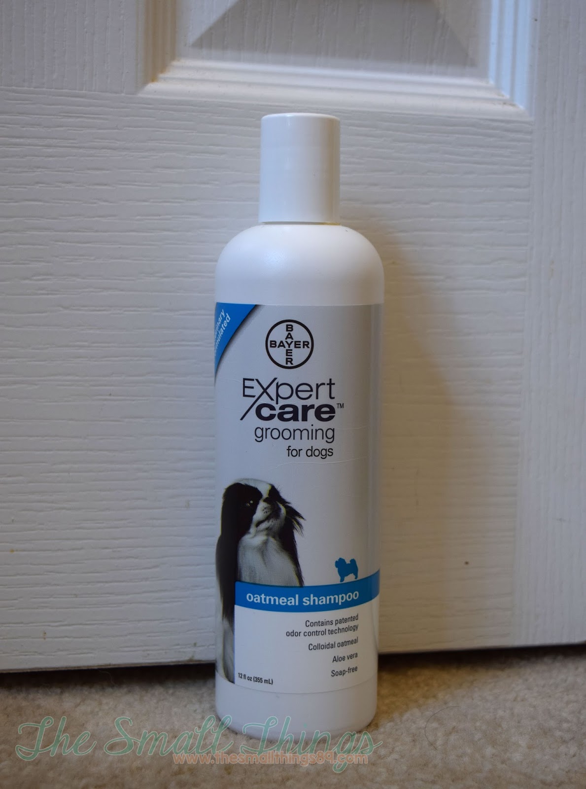 Max loves his BayerExpertCare Oatmeal Shampoo available at PetSmart 