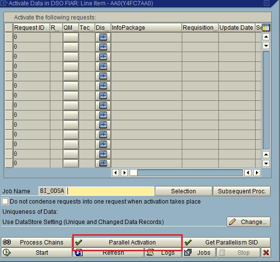 Explore to SAP Business Warehouse/Analytics DSO Activation Errors in