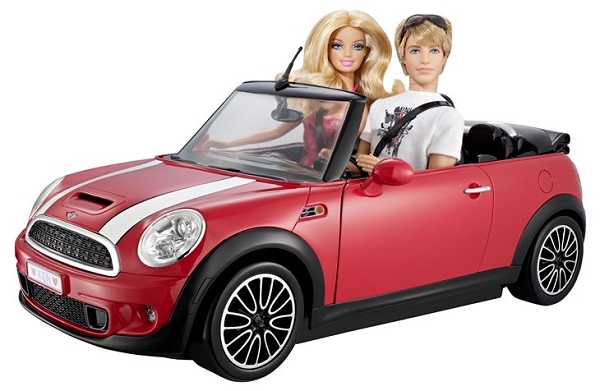 ken and barbie car