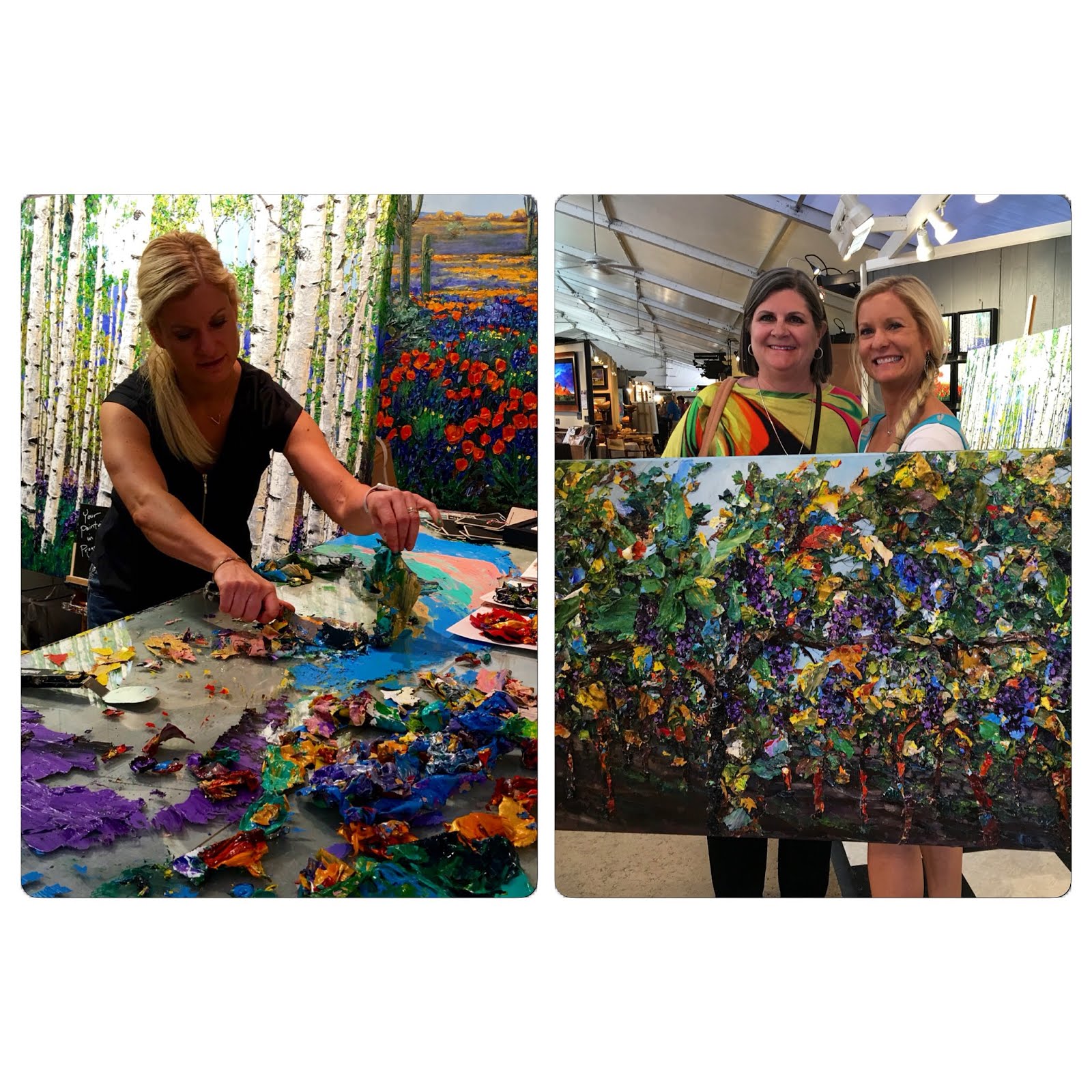 Aspen Paintings by Contemporary Aspen Artist Jennifer Vranes, Birch