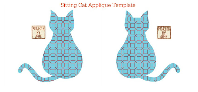 http://shopprojectsbyjane.blogspot.sg/2016/01/sitting-cat-applique-template.html
