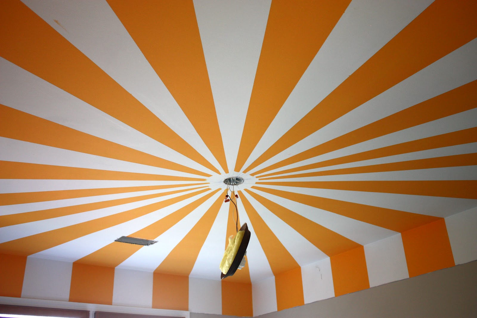 Viva Cindy The Nursery Part I A Striped Ceiling