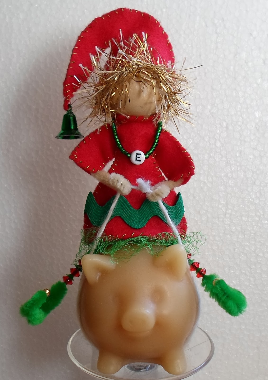 Happier Than A Pig In Mud Craft Your Own Elf from a Bead, Pipe