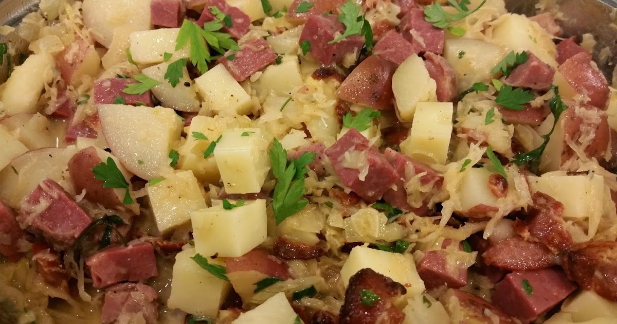 World Class Cooking Corned Beef and Sauerkraut Potato Salad