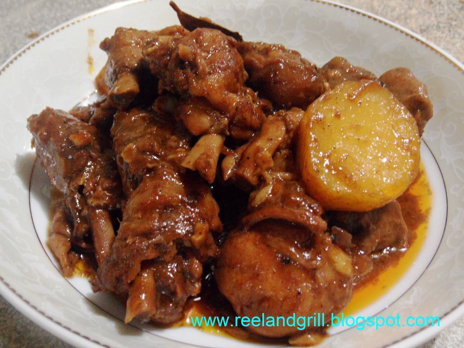 Reel and Grill Adobong Manok Sa Tomato Sauce (Chicken Adobo with