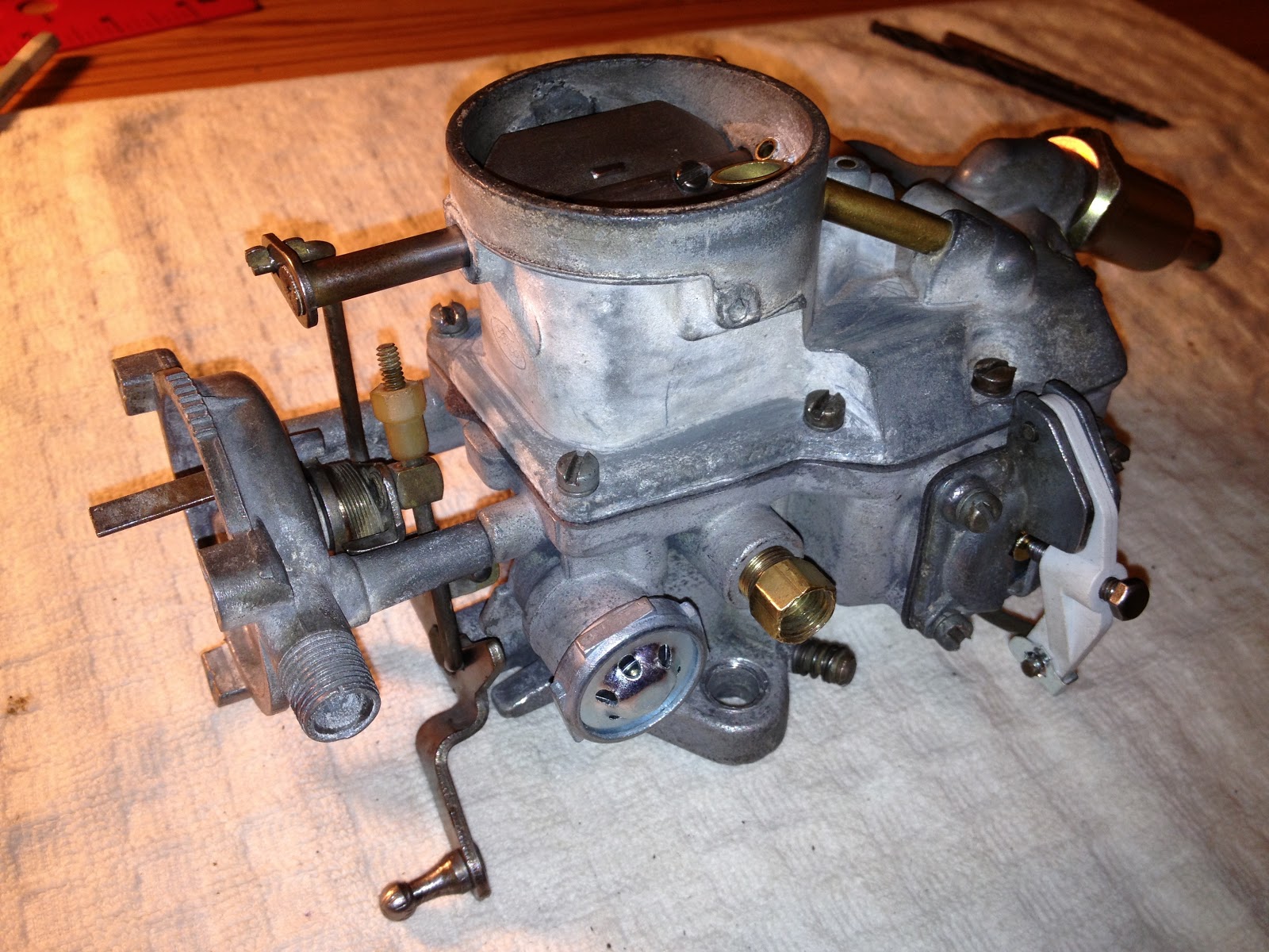 1965 Convertible Mustang Restoration Carburetor replacement & rebuild