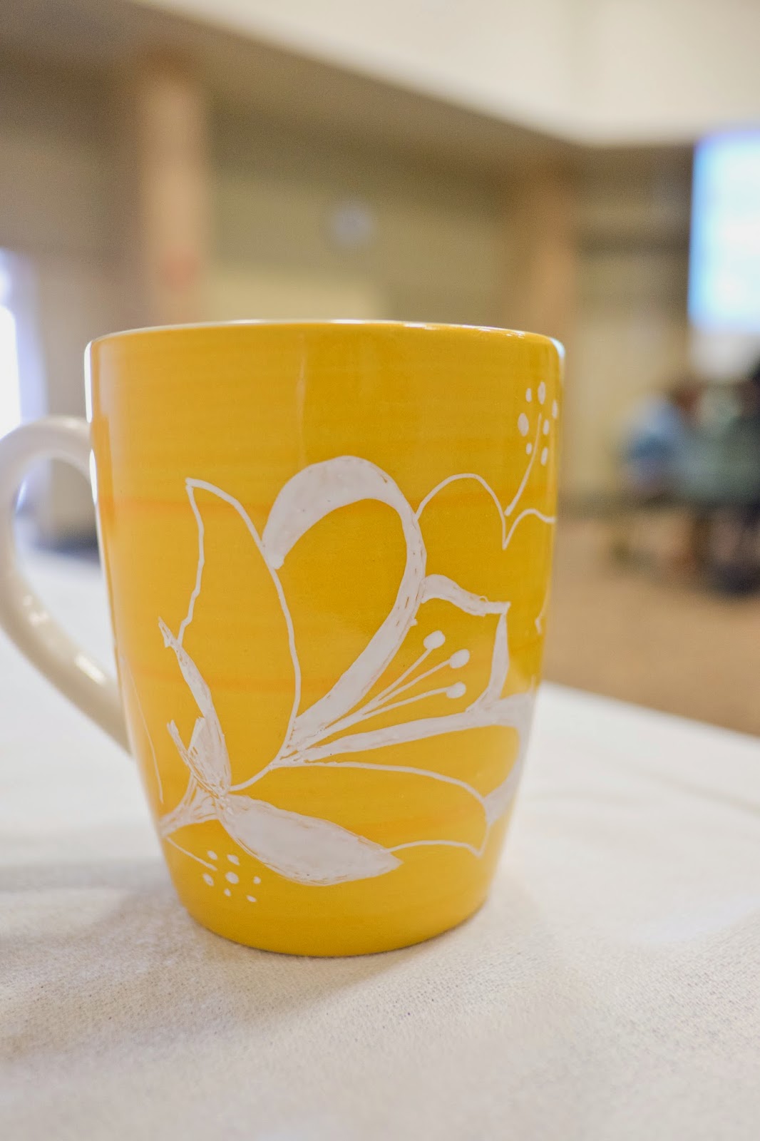 Domestic Fashionista DIY Paint Pen Coffee Mugs