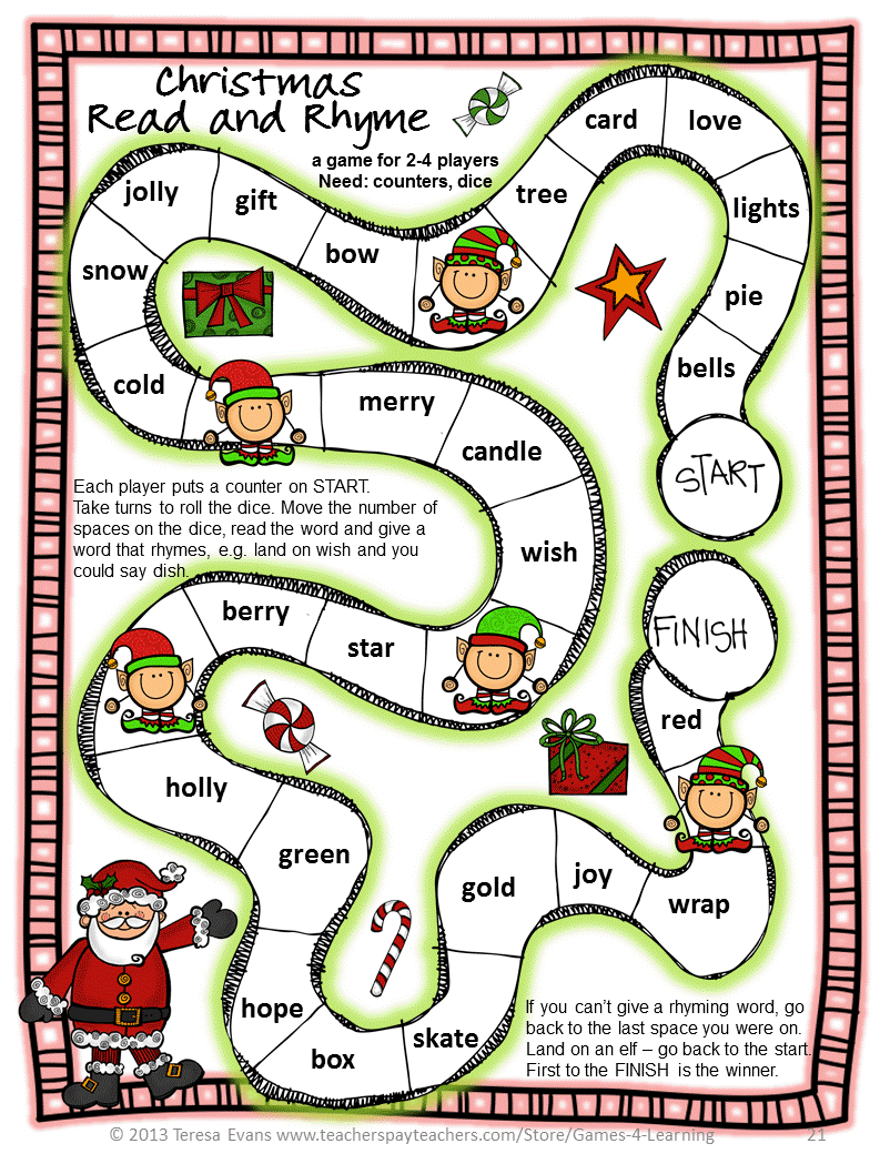 Fun Games 4 Learning: Christmas Literacy Freebies