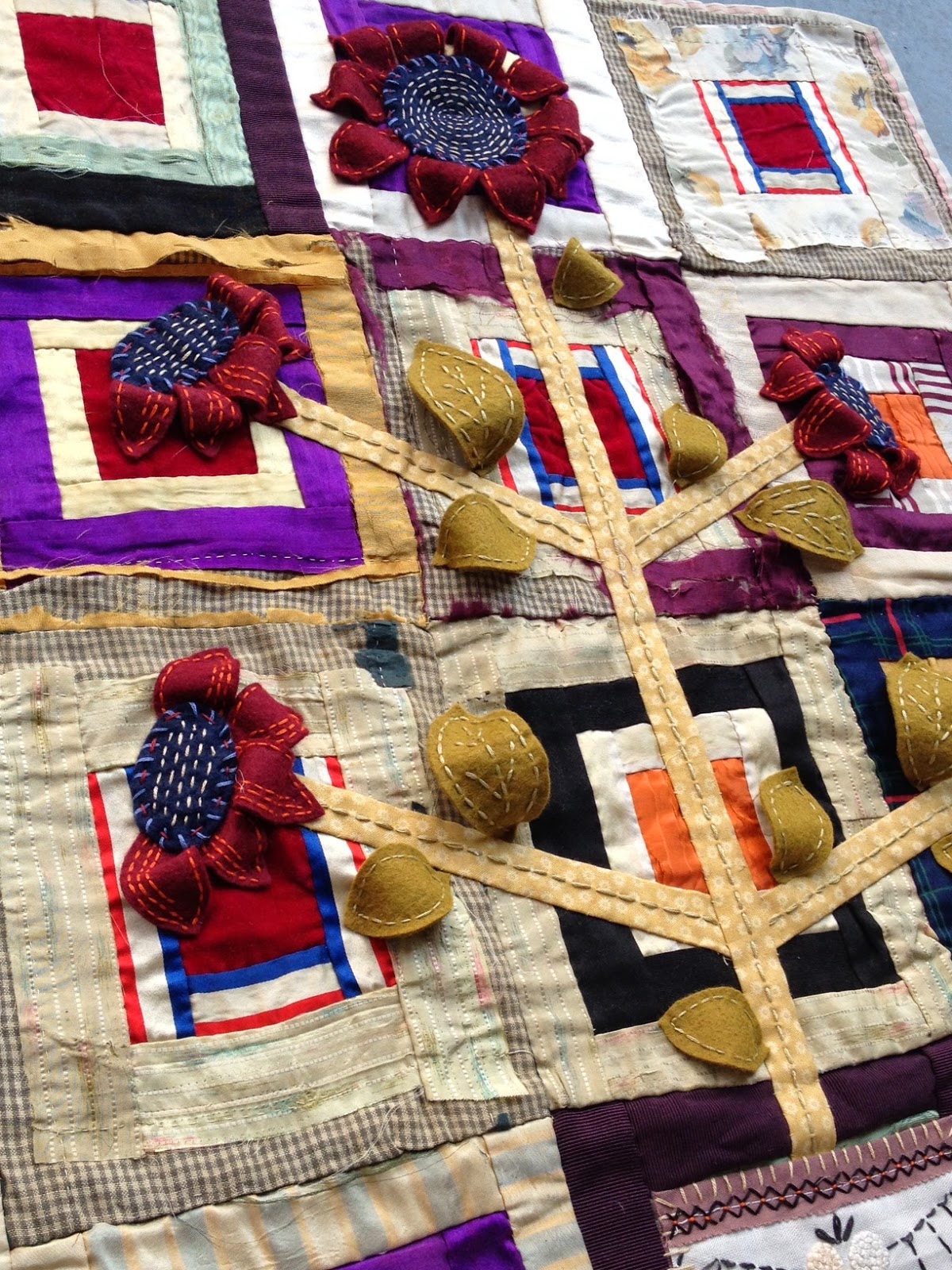 alexa lett...artsy merchant Folk Art Embellished Quilt