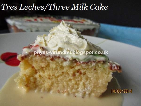 tres leches cake [three milk cake] – mexican cake/400th post