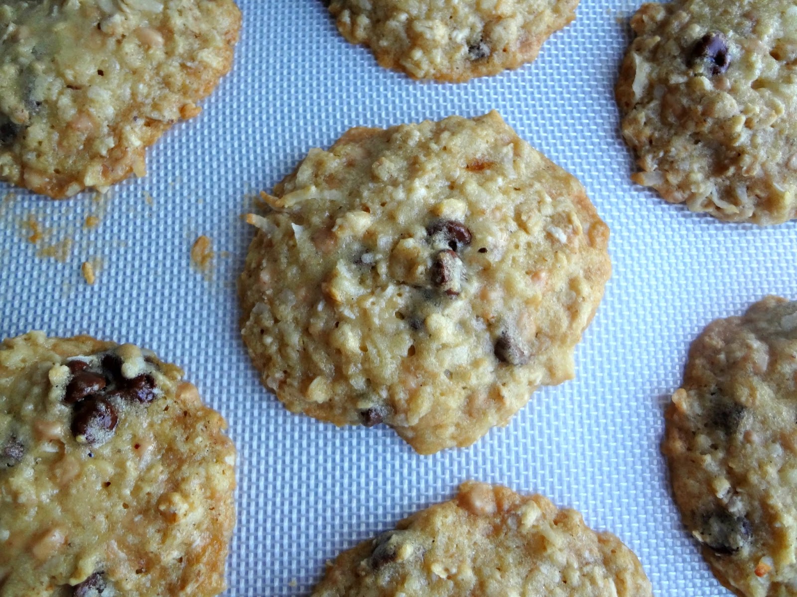 The Cooking Actress Coconut Toffee Oatmeal Chocolate Chip Cookies