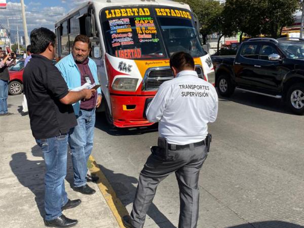 Realiza SMT operativo para detectar irregularidades en el transporte público