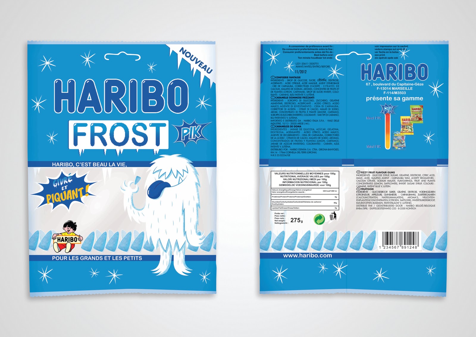 Olivier SILVEN Packaging HARIBO FROST