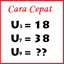 Cara Cepat Mencari Nilai Suku Barisan Aritmatika Cara Cepat Mencari Nilai Suku Barisan Aritmatika
