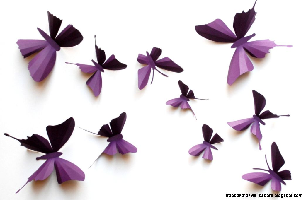 3D paper butterfly sticker wall sticker baby nursery by Janniecut 3D paper butterfly sticker wall sticker baby nursery by Janniecut