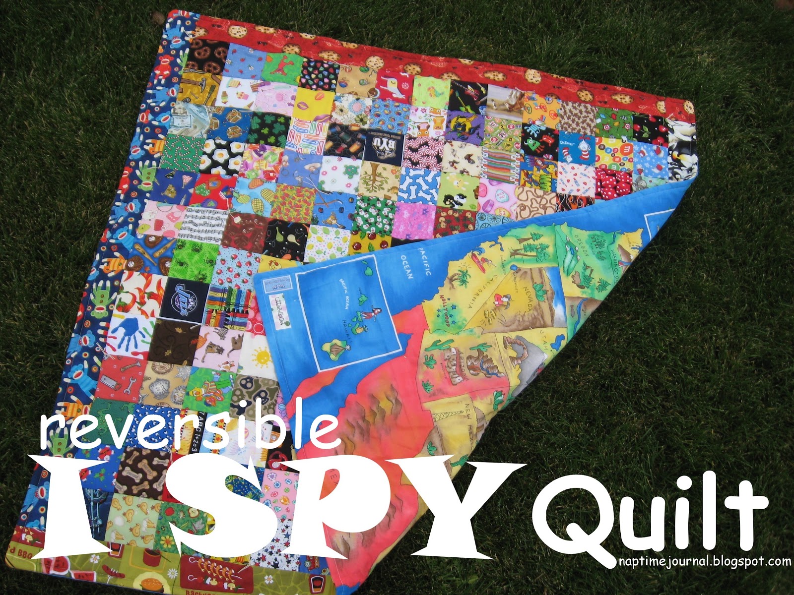 Nap Time Journal I SPY reversible Quilt Gift of Meaning 2012