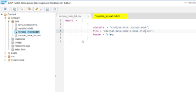 SAP HANA XS Classic, Access your first data in a SAP HANA XSC Application SAP HANA XS Classic, Access your first data in a SAP HANA XSC Application