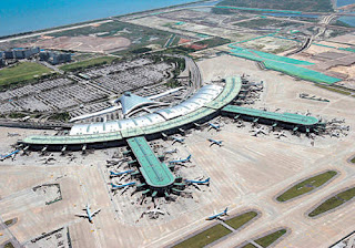 bandara incheon tampak dari atas