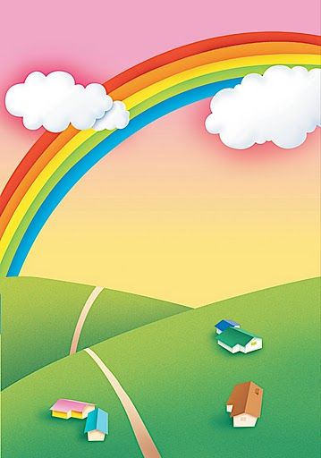 Paisajes con arcoiris para imprimir | Imagenes y dibujos para imprimir