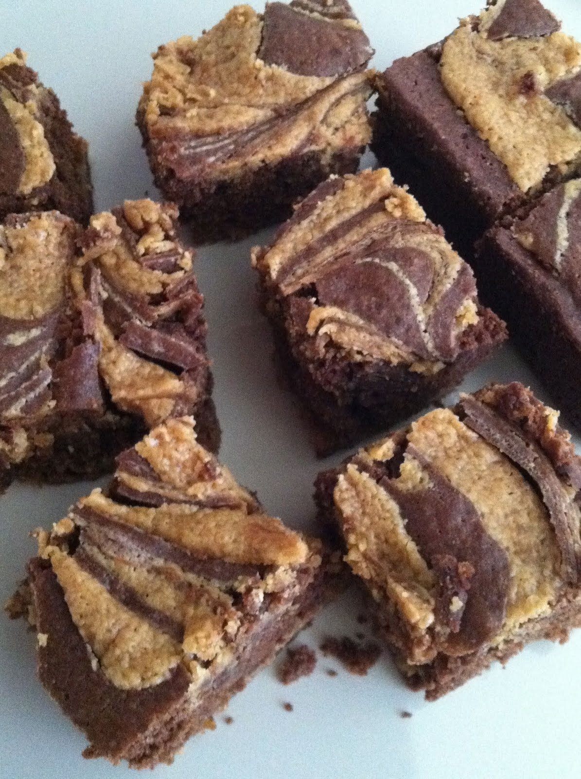 Goddess of Baking Peanut Butter Swirled Brownies