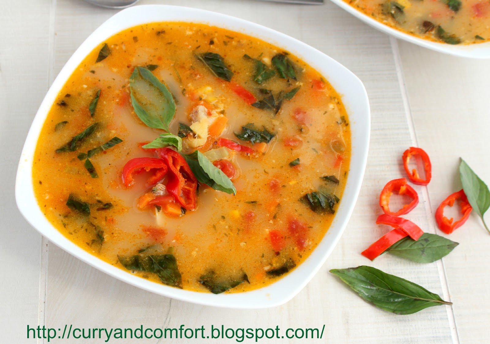 Kitchen Simmer Thai Red Curry Chicken and Corn Soup