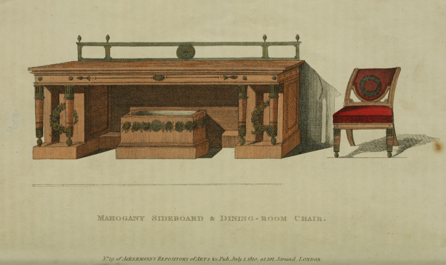 EKDuncan My Fanciful Muse Regency Furniture 1809 1815 Ackermann's