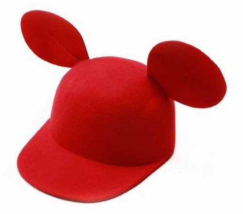 red mickey mouse hat