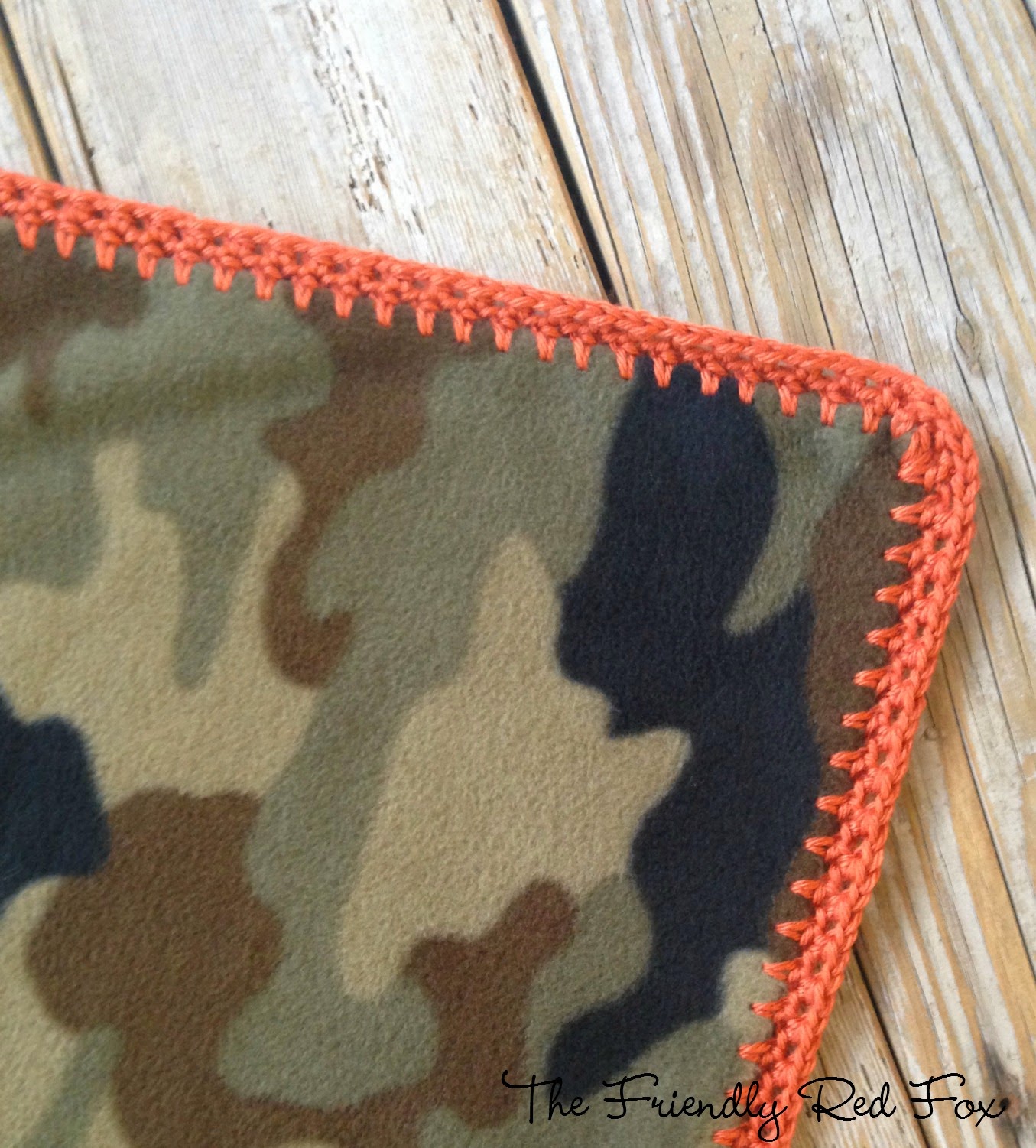 Crochet Edge on Fleece Blanket Tutorial