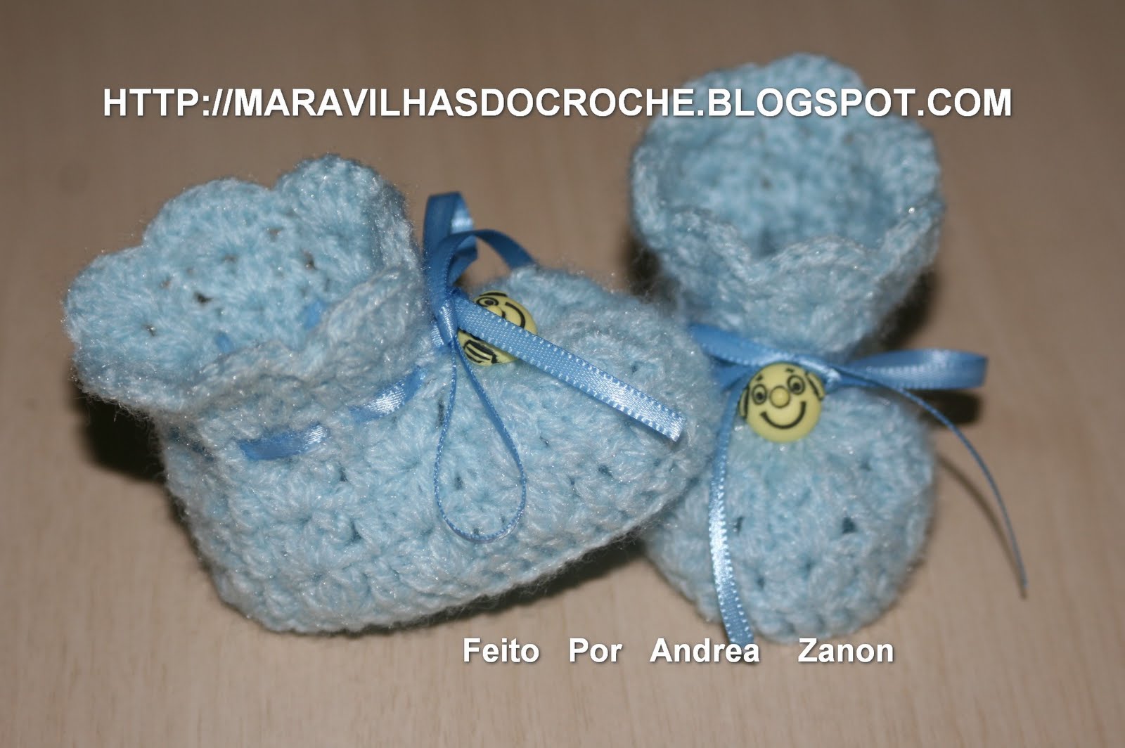 sapatinho para recém nascido de crochê