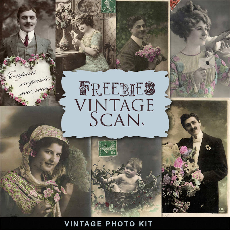 New Freebies Kit of Vintage IllustrationsFar Far Hill Free database